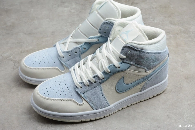 Reps TBkick DA4666-100 Jordan Blue Air Mixed Textures Mid 1 0820